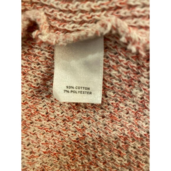 Halogen Red & White Womens Jacket Stylish Distressed with Frayed Edging Sz Large - Picture 10 of 12